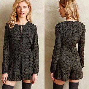 NWT Anthropologie Harlyn Hexagon Romper